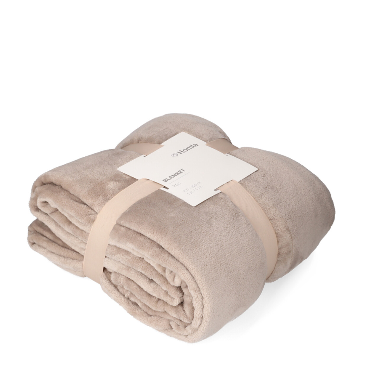 Patura Mukava, Homla, 200x220 cm, poliester, bej - imagine 6